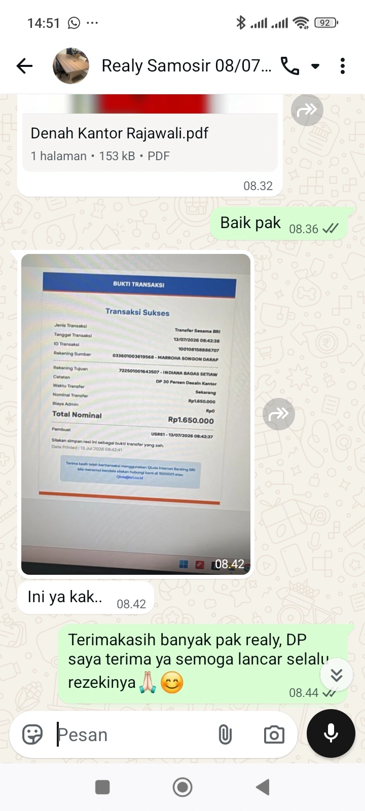 Bukti Chat WA 3