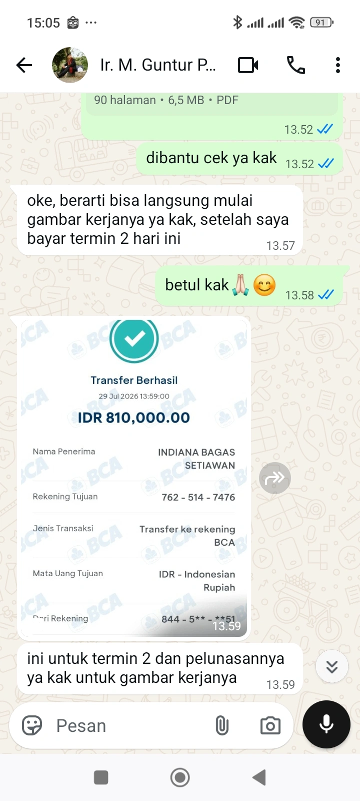 Bukti Chat WA 6