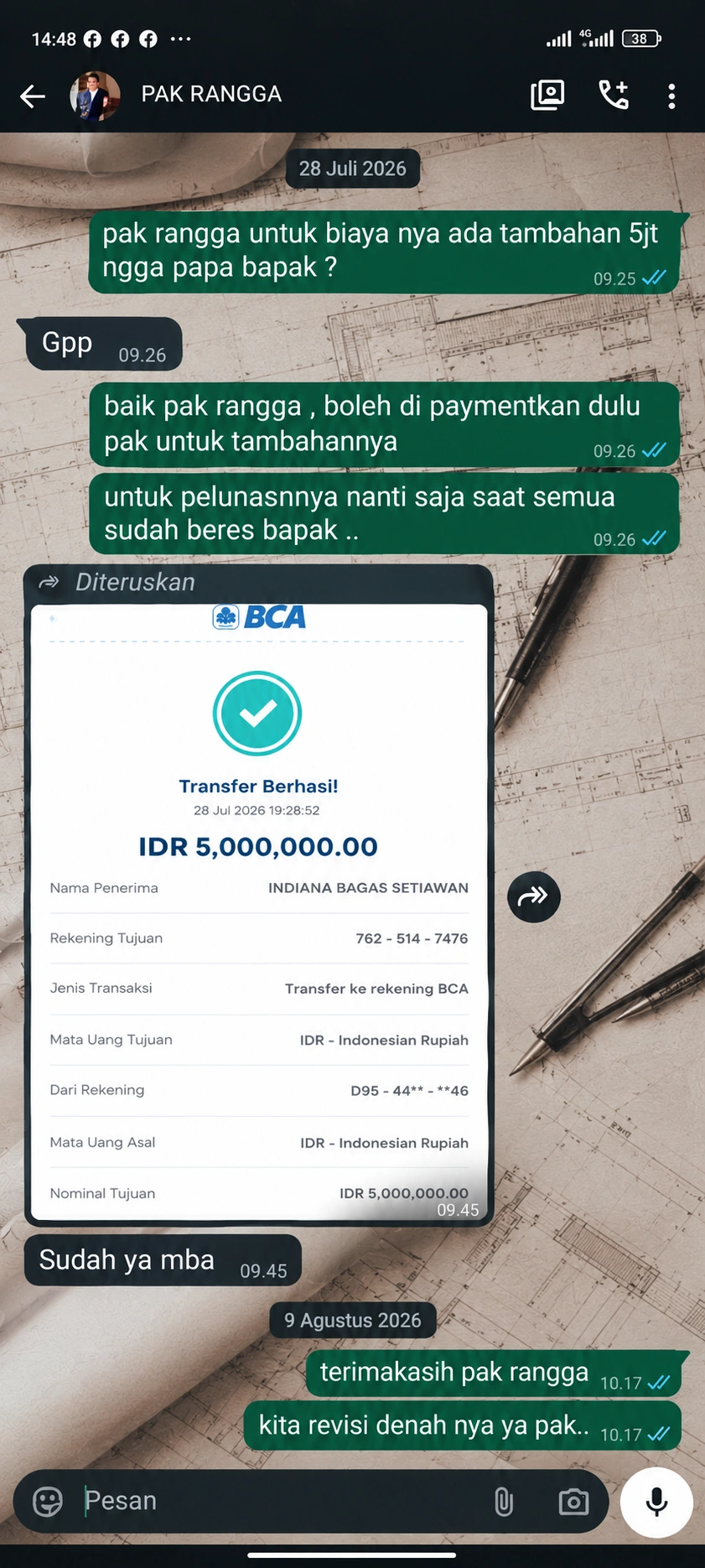 Bukti Chat WA 8